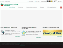 Tablet Screenshot of cdr.gov.pl